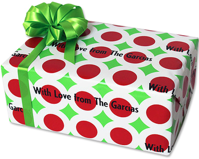 Merry Go Round Personalized Gift Wrap
